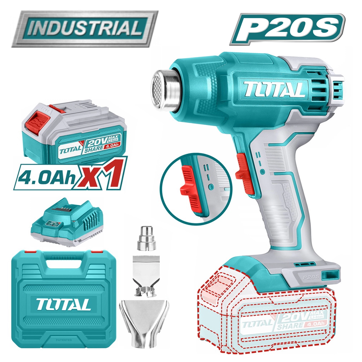Строительный фен TOTAL TBLI20025 купить