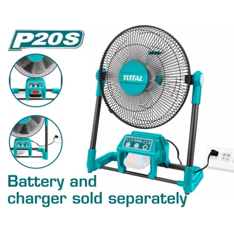 Total TFALI2001 akkumulyatorli ventilyator arzon