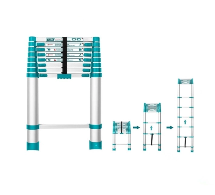 Teleskopik narvon Total THLAD08101 (10 pog'onali) sotib olish
