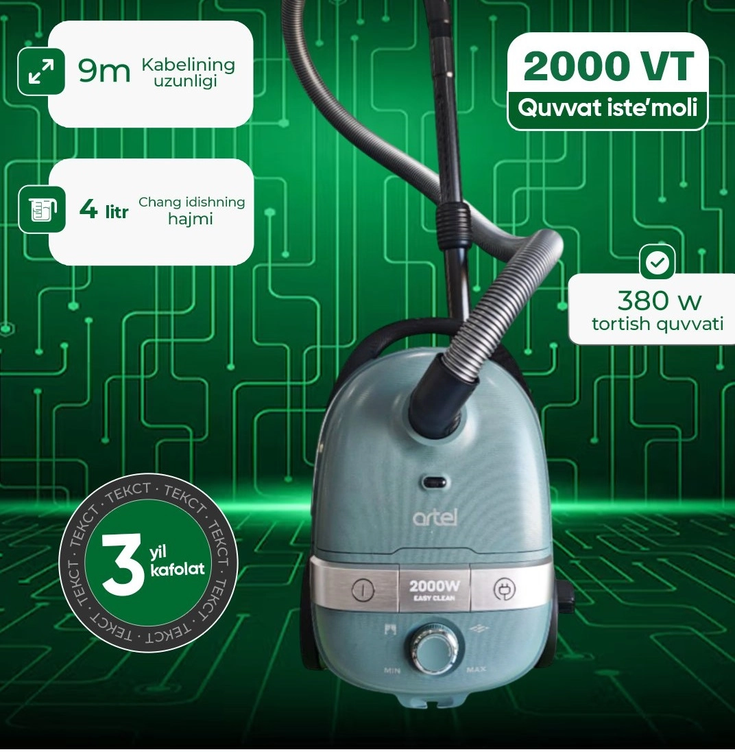 Пылесос Artel ART-B2900 Мокрый асфальт купить