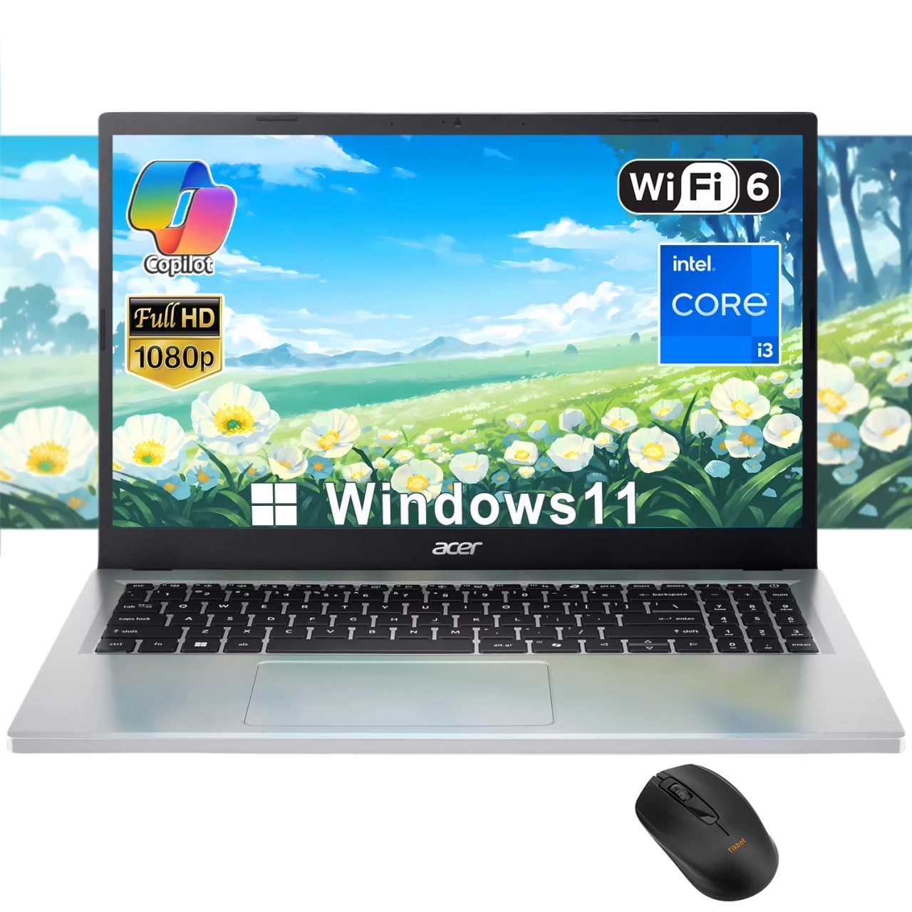 Ноутбук Acer Aspire Go Core3-N355 8/256 FHD IPS 15,6'', Silver купить
