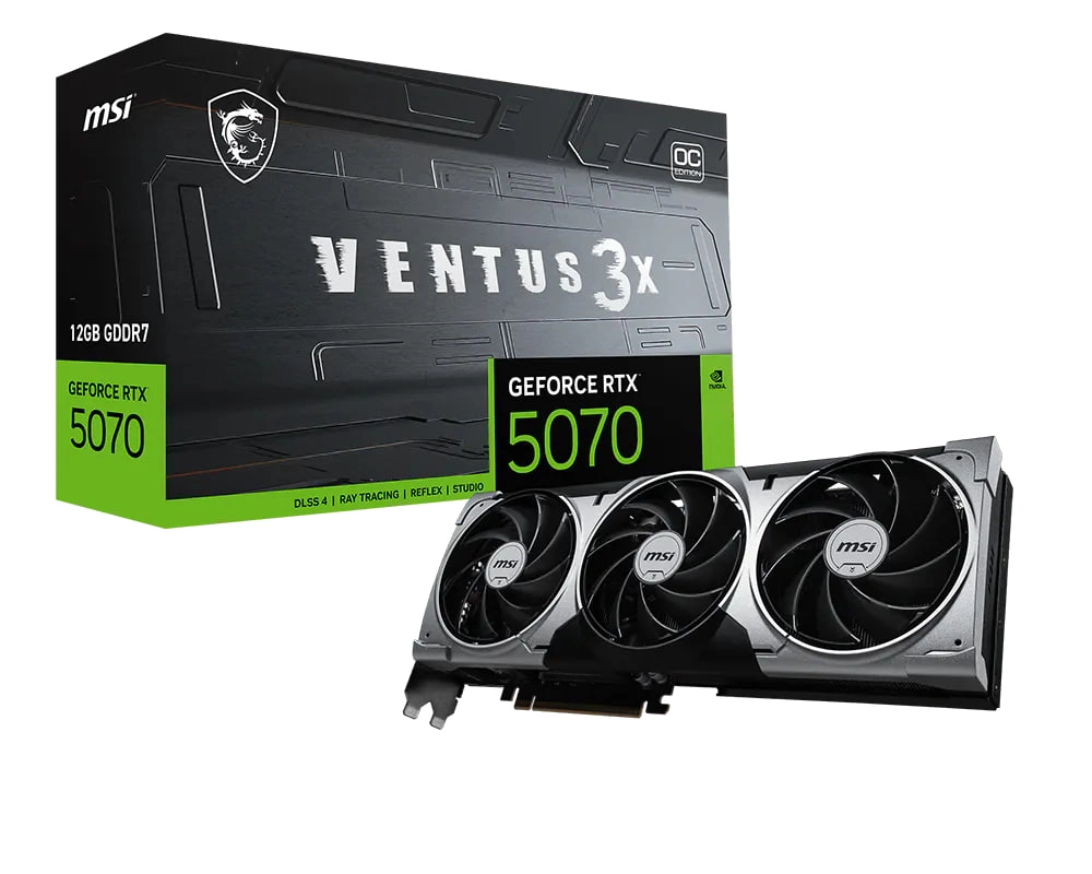 MSI VENTUS 3X RTX5070 12GB videokartasi sotib olish