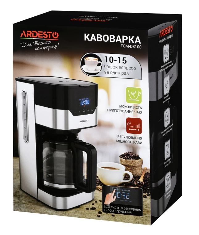 Ardesto FCM-D3100 kofe qaynatgichi yetkazib berish