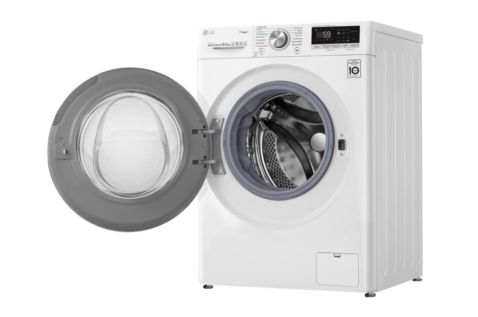 LG TW4V7RW1W (Oq) (S podachey para+TurboWash) 10.5 Kg kir yuvish mashinasi - rasm №14 LG TW4V7RW1W (Oq) (S podachey para+TurboWash) 10.5 Kg kir yuvish mashinasi O'zbekistonda