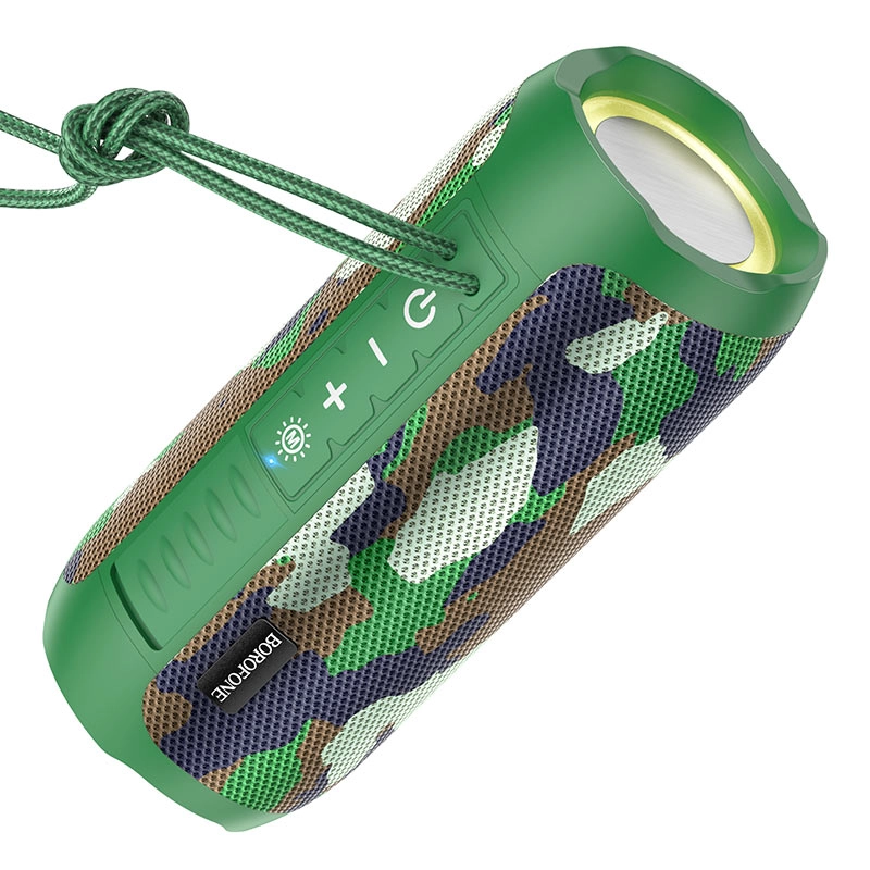 Беспроводная Bluetooth колонка Borofone BR21 зеленый - фото №2 Беспроводная Bluetooth колонка Borofone BR21 зеленый купить
