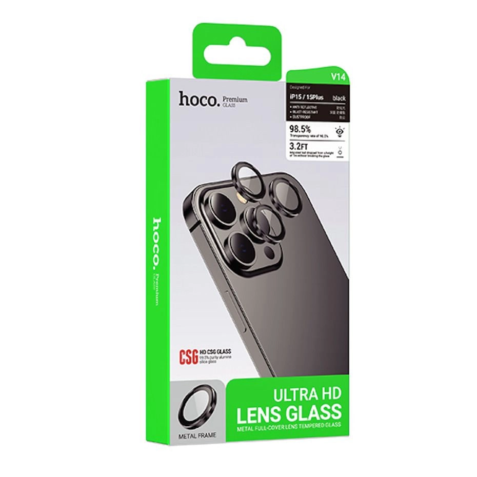 Защитное стекло Hoco Ultra HD Lens Glass для iPhone 15, 15 Pro Max купить