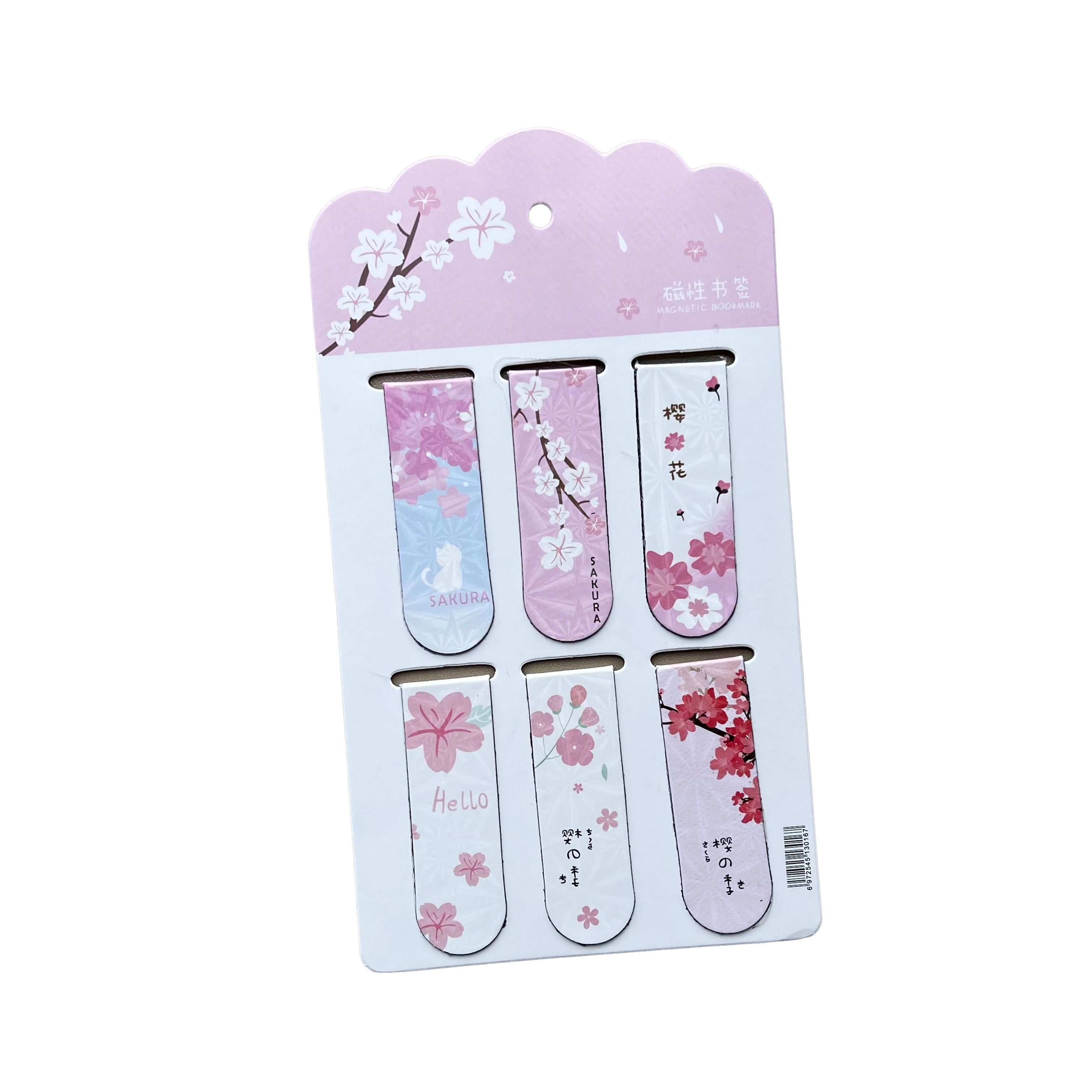 Магнитные закладки, 6 шт. «Сакура» в Узбекистане