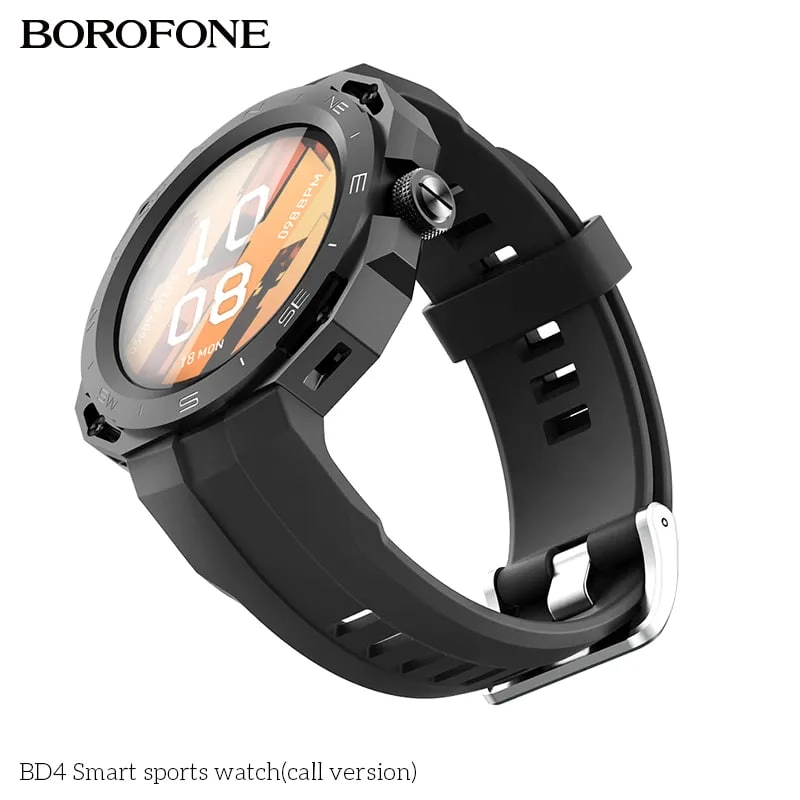 Borofone BD4 qora smart soati sotib olish