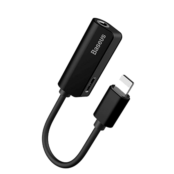 Baseus L32 IP Male to 3.5mm+IP Female Adapteri arzon