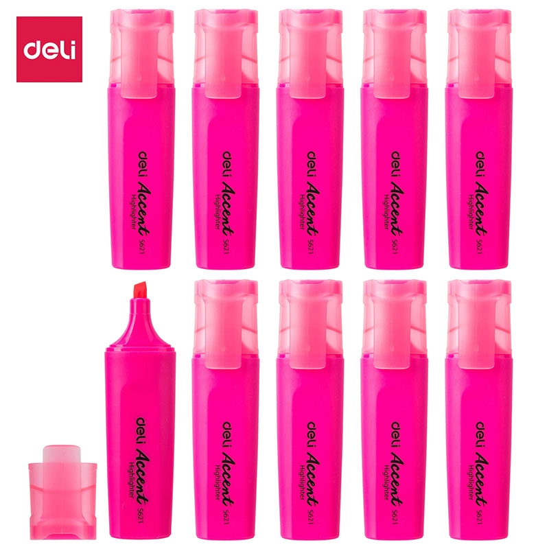 Highlighter Deli S621 matn belgilagich (pushti, dona) - rasm №2 Highlighter Deli S621 matn belgilagich (pushti, dona) sotib olish