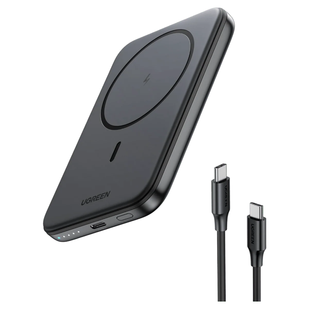Внешний аккумулятор Powerbank с беспроводной зарядкой UGREEN 10000mAh 20W - фото №2 Внешний аккумулятор Powerbank с беспроводной зарядкой UGREEN 10000mAh 20W купить