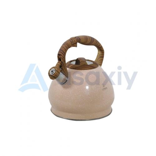 Чайник со свистком 3л. от Life Smile (светло-розовый, персиковый, голубой) рассрочка