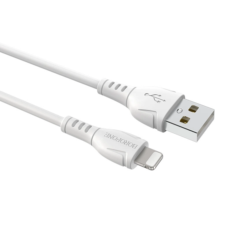 Apple iPhone uchun Borofone USBga Lightning BX51 Triumph 2.4A 1m Kabel (Oq) sotib olish