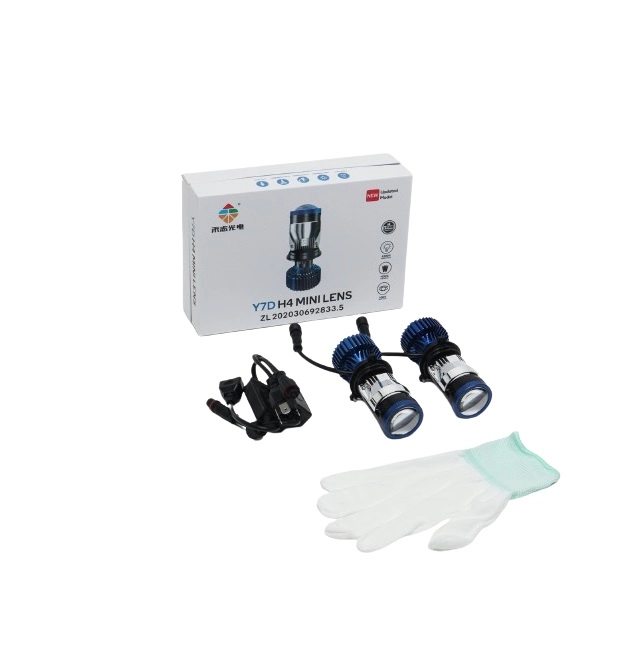 Линейная светодиодная линза Y7D LED H4 для автомобильных фар (50 Вт), 6000 К, 1224 Вт купить