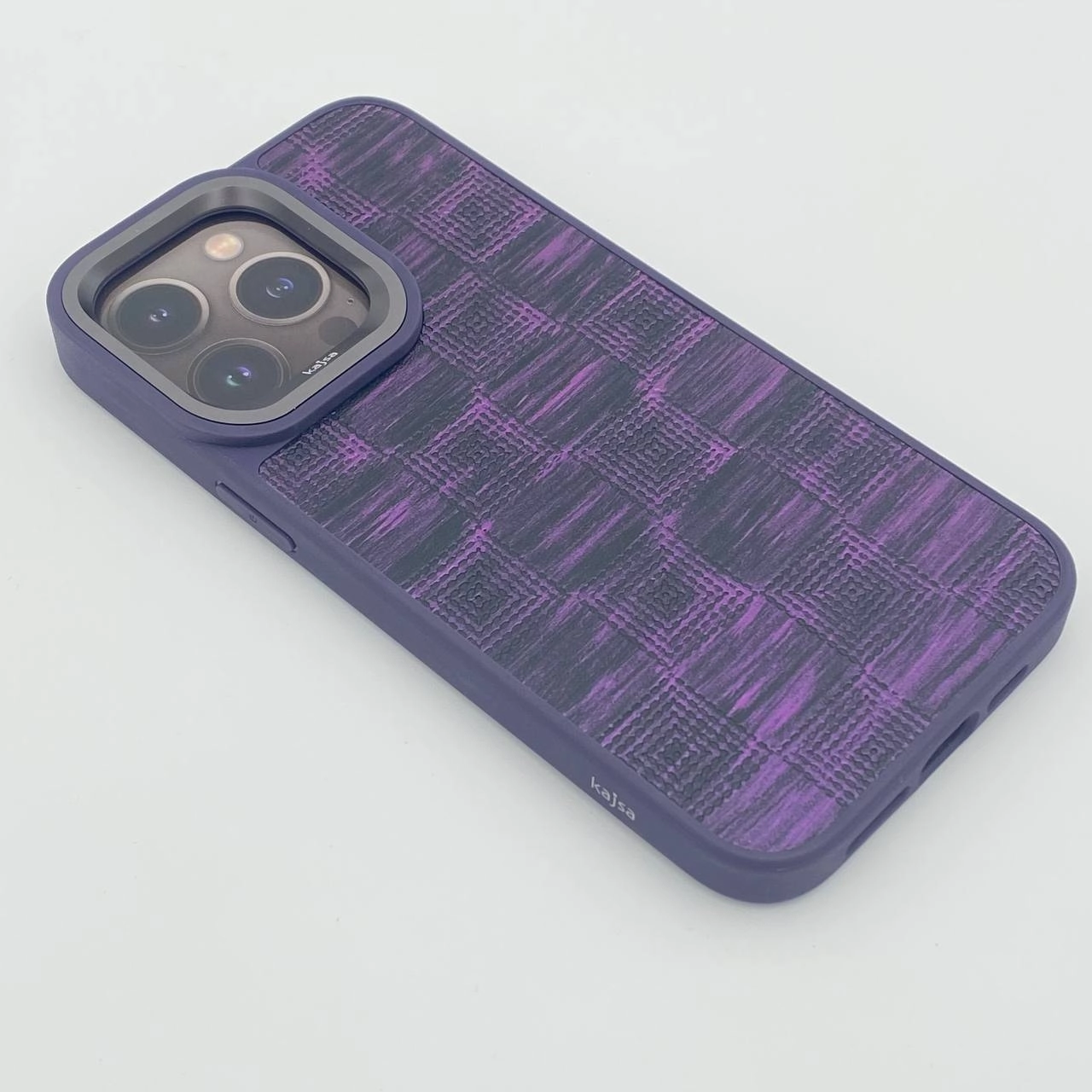 iPhone 15 Pro Max uchun Kajsa Glamorous Collection Imperial binafsharang g'ilofi O'zbekistonda