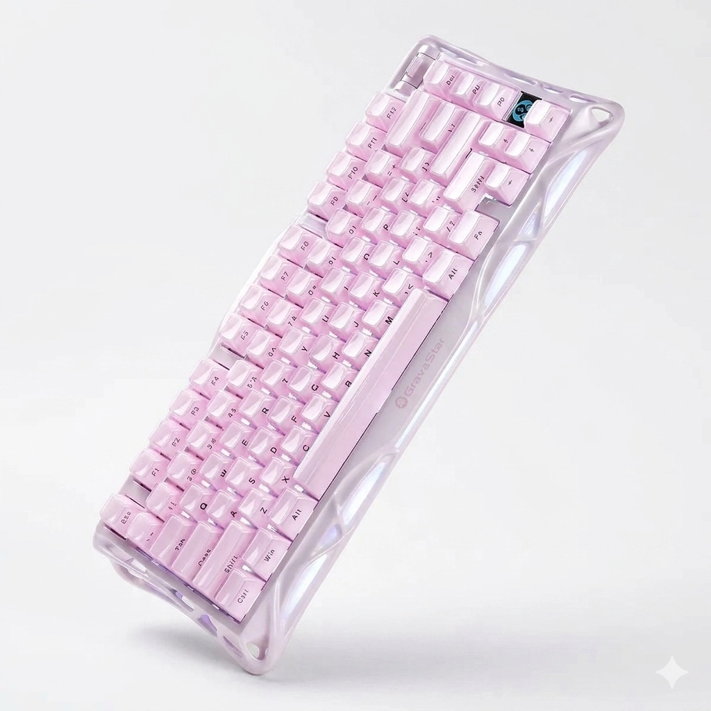 O&lsquo;yin klaviaturasi  GravaStar Mercury K1 Special Edition, Sakura Pink sotib olish