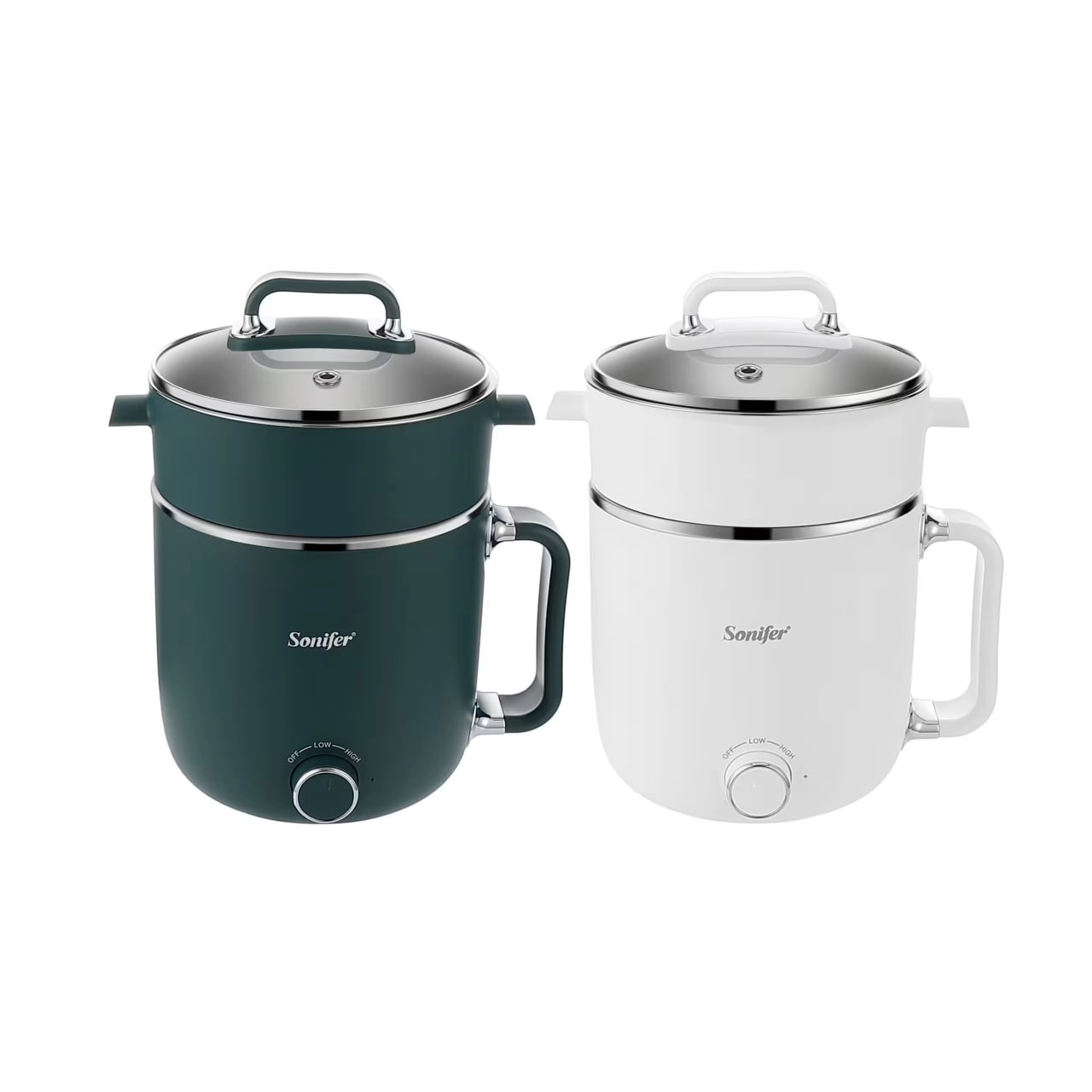 Кастрюля электрическая мини Sonifer SF-1508 зеленый недорого