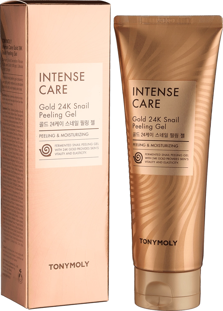 INTENSE CARE GOLD 24K SNAIL PEELING GEL 150ml - yuz uchun piling geli O'zbekistonda