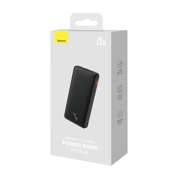 Внешний аккумулятор Baseus Airpow Fast Charge Power Bank 10000mAh 20W в Узбекистане