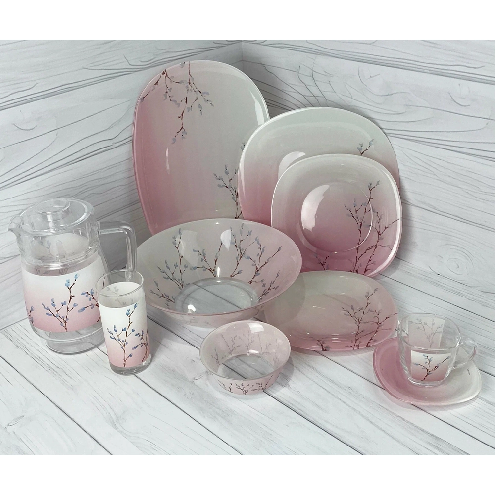 Luminarc Carina Hana Rose 46 ta element Stol servisi (V4605) sotib olish