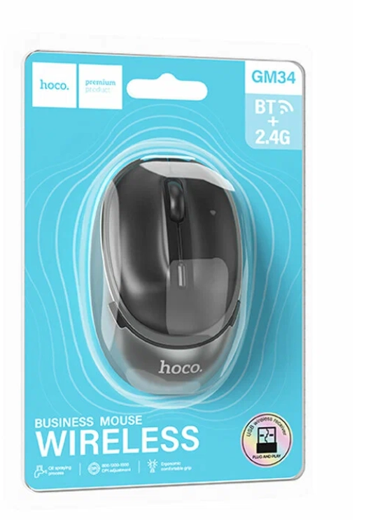Беспроводная мышь Hoco GM34 черный онлайн