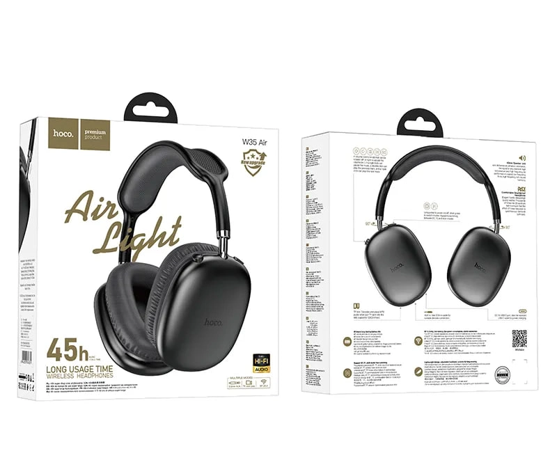 Hoco W35 Air Black simsiz quloqchini O'zbekistonda