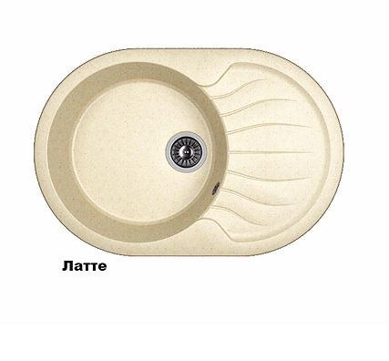 Кухонная мойка Dr. Gans "Берта 760" (Белый, Дюна, Латте, Серый, Терра, Терракота, Черный) недорого