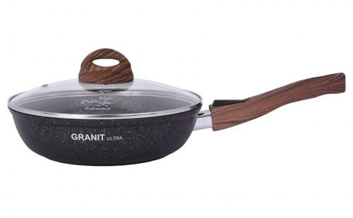 Сковорода со съемной ручкой Kukmara Granit Ultra 24 см (Original, Blue) недорого