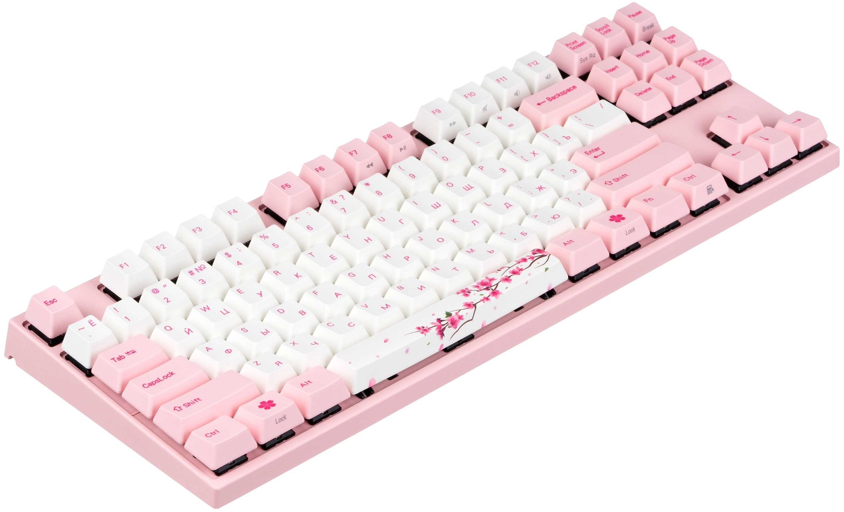 Клавиатура Varmilo VA87M Sakura, Cherry MX Blue + коврик в подарок недорого