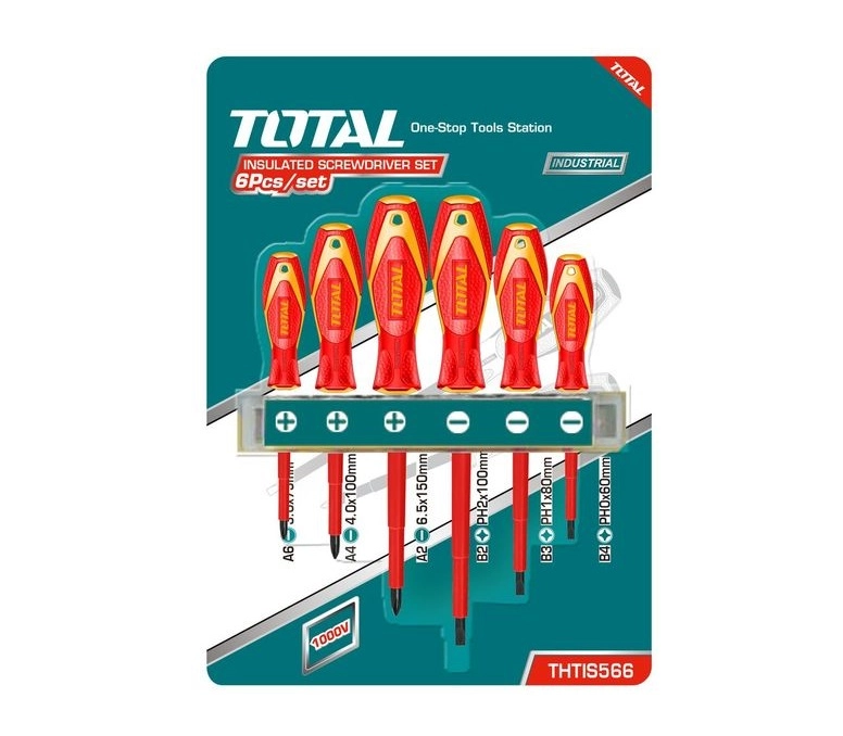 Набор отверток диэлектрических TOTAL THTIS566 (6 предметов) купить