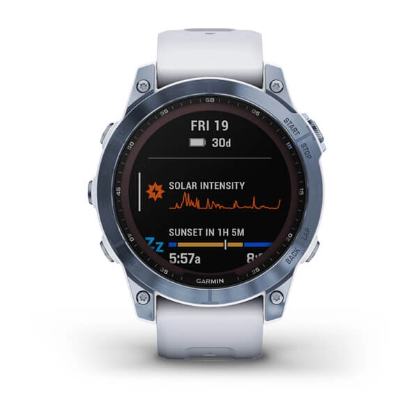 Garmin FENIX 7 Sapphire Solar Mineral blue smart-soati arzon
