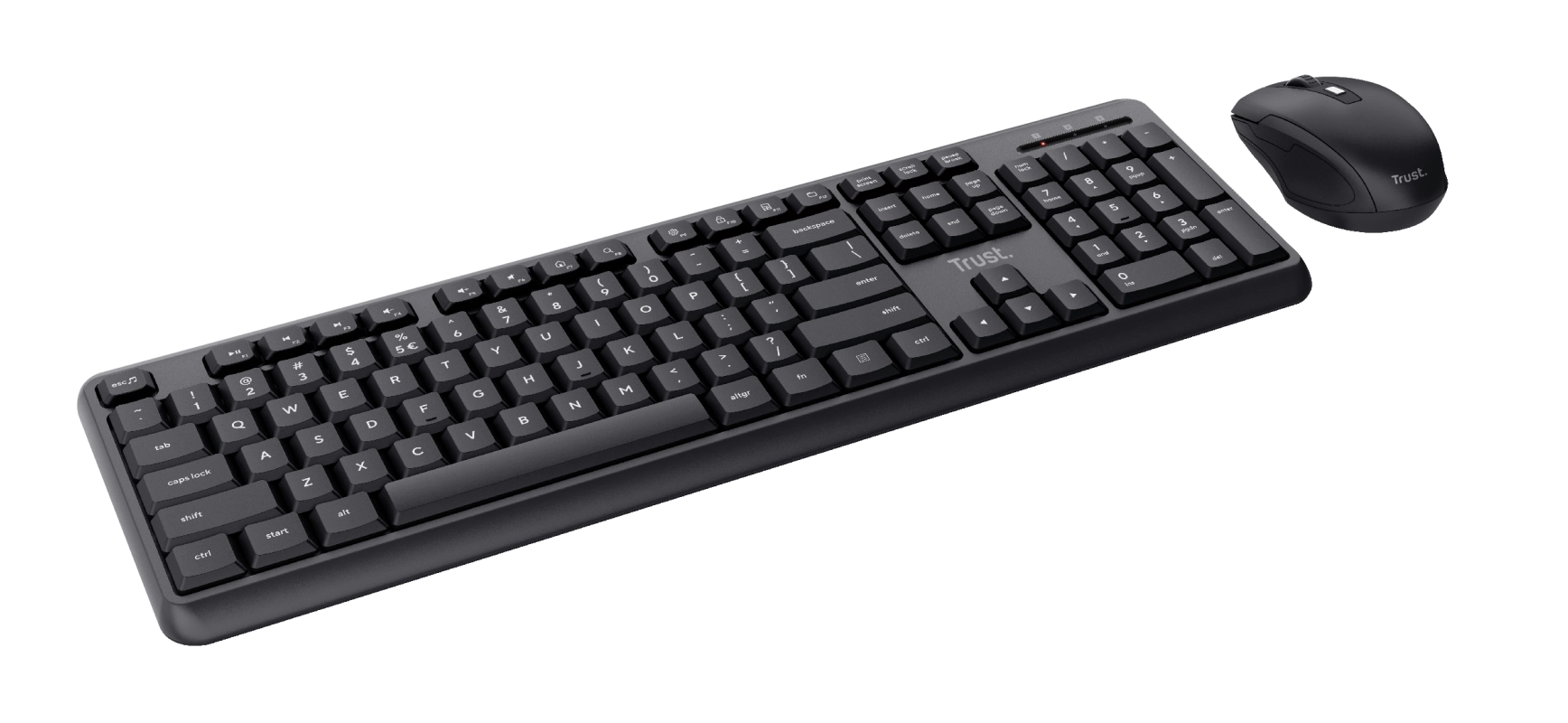 Trust Combo Ody Silent WL RU Qora klaviatura va sichqonchasi O'zbekistonda