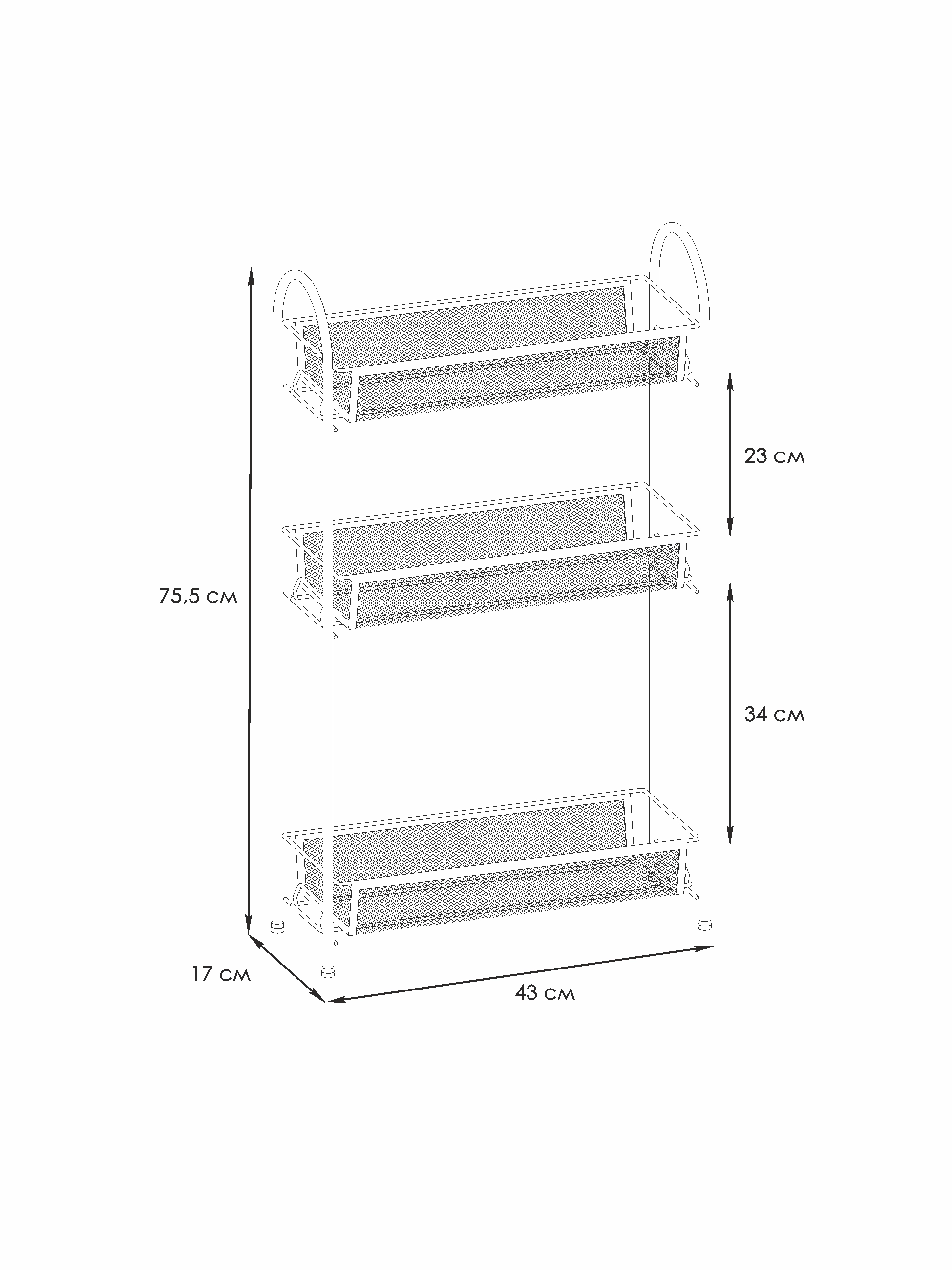 Этажерка Ладья 13 (Черный) недорого