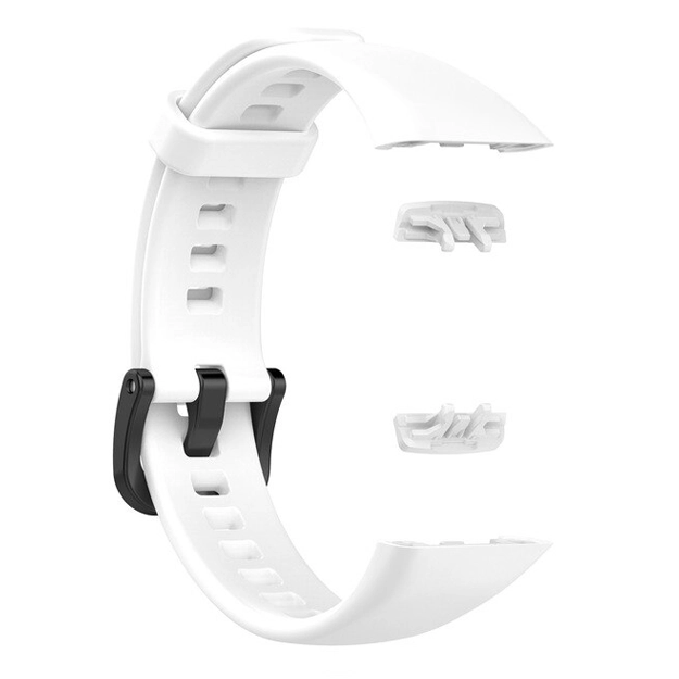 Силиконовый ремешок для Huawei Band 6 / Honor Band 6 white купить
