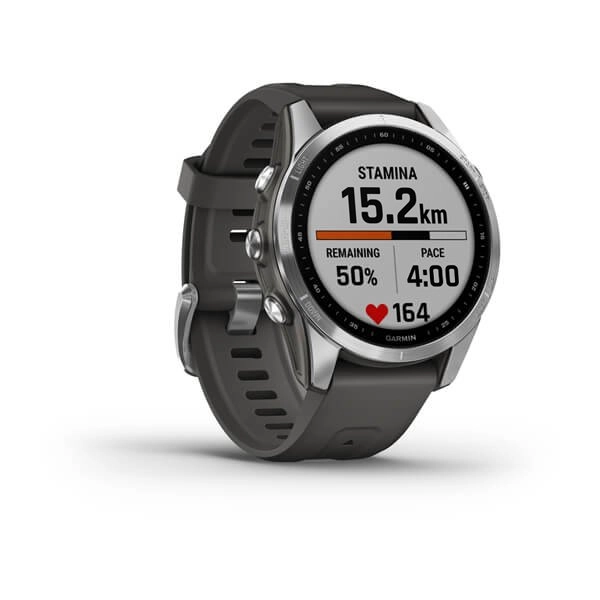 Garmin FENIX 7S kulrang-grafit rangli silikon tasmali smart-soati arzon