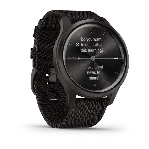 Garmin VIVOMOVE STYLE Gunmetal-Dark Gray Fabric smart-soati arzon