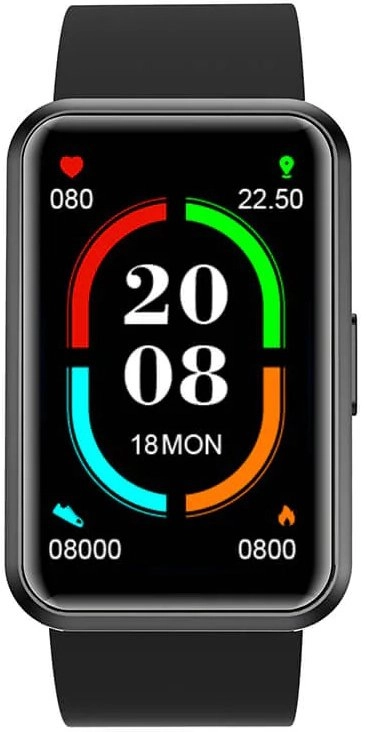 Blackview R5 160KB+384KB 46 mm Black smart-soati arzon