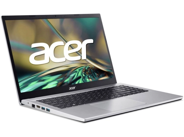 Acer A315-510P, Core I3-N305, DDR 4GB, SSD 256GB, 15.6 FullHD, Pure Silver Noutbuki arzon