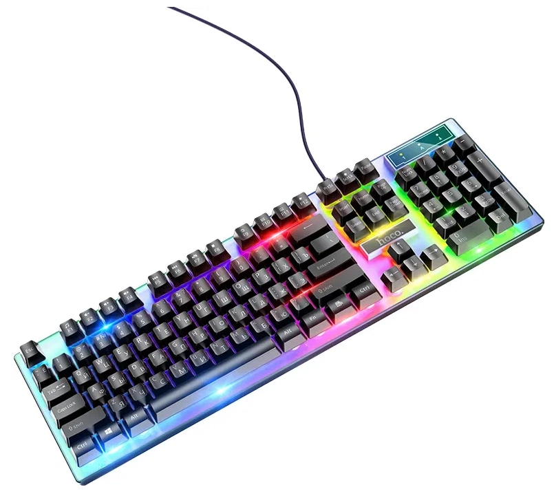 Игровая клавиатура и мышь Hoco GM18 Black - фото №3 Игровая клавиатура и мышь Hoco GM18 Black недорого