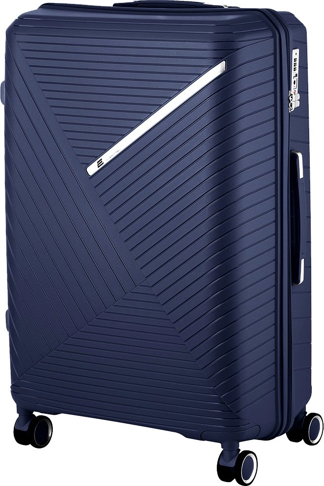 2E SIGMA (L+M+S) Dark blue plastik chamadonlar to‘plami arzon