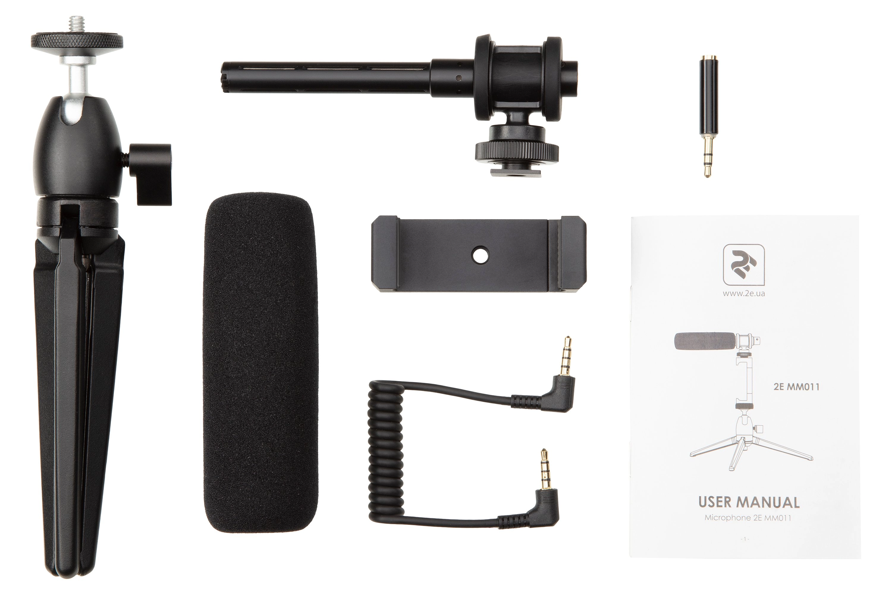 Maono by 2E MM011 Vlog KIT mobil qurilmalar uchun + tripod, 3,5 mm mikrofoni - rasm №3 Maono by 2E MM011 Vlog KIT mobil qurilmalar uchun + tripod, 3,5 mm mikrofoni arzon