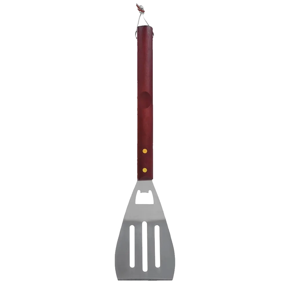 BoyScout oshxona kurakchasi (41 sm yog'och tutqichli zanglamaydigan po'latdan yasalgan, gril uchun) arzon