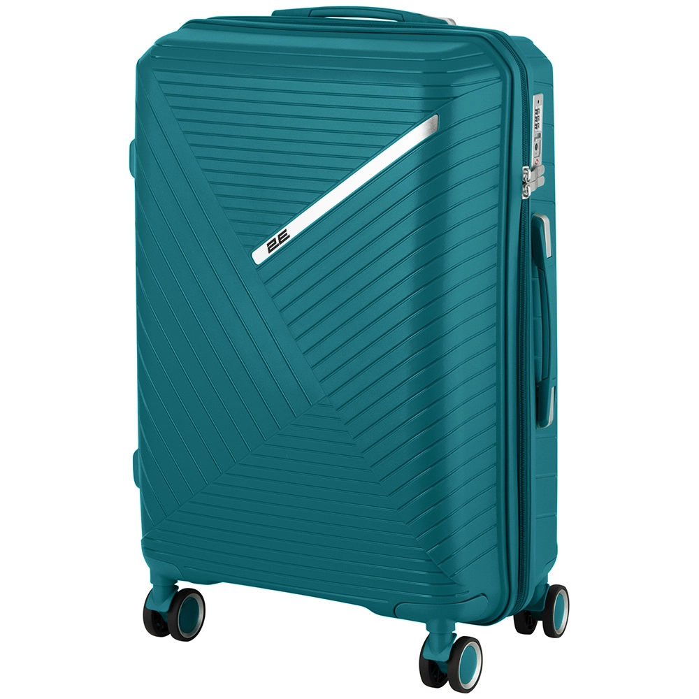 2E Sigma (o‘rta) Aquamarine plastik chemodani arzon