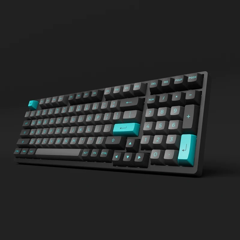 Клавиатура Akko 3098B Black&Cyan CS Jelly White RGB недорого