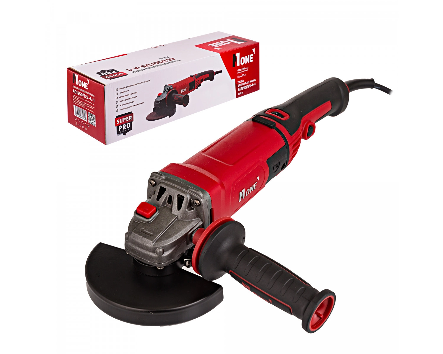 Угловая шлифмашина NUMBER ONE AG1250/125-A-1 недорого