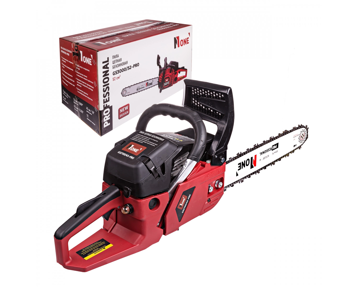 Цепная бензопила NUMBER ONE GS3000/52-PRO недорого