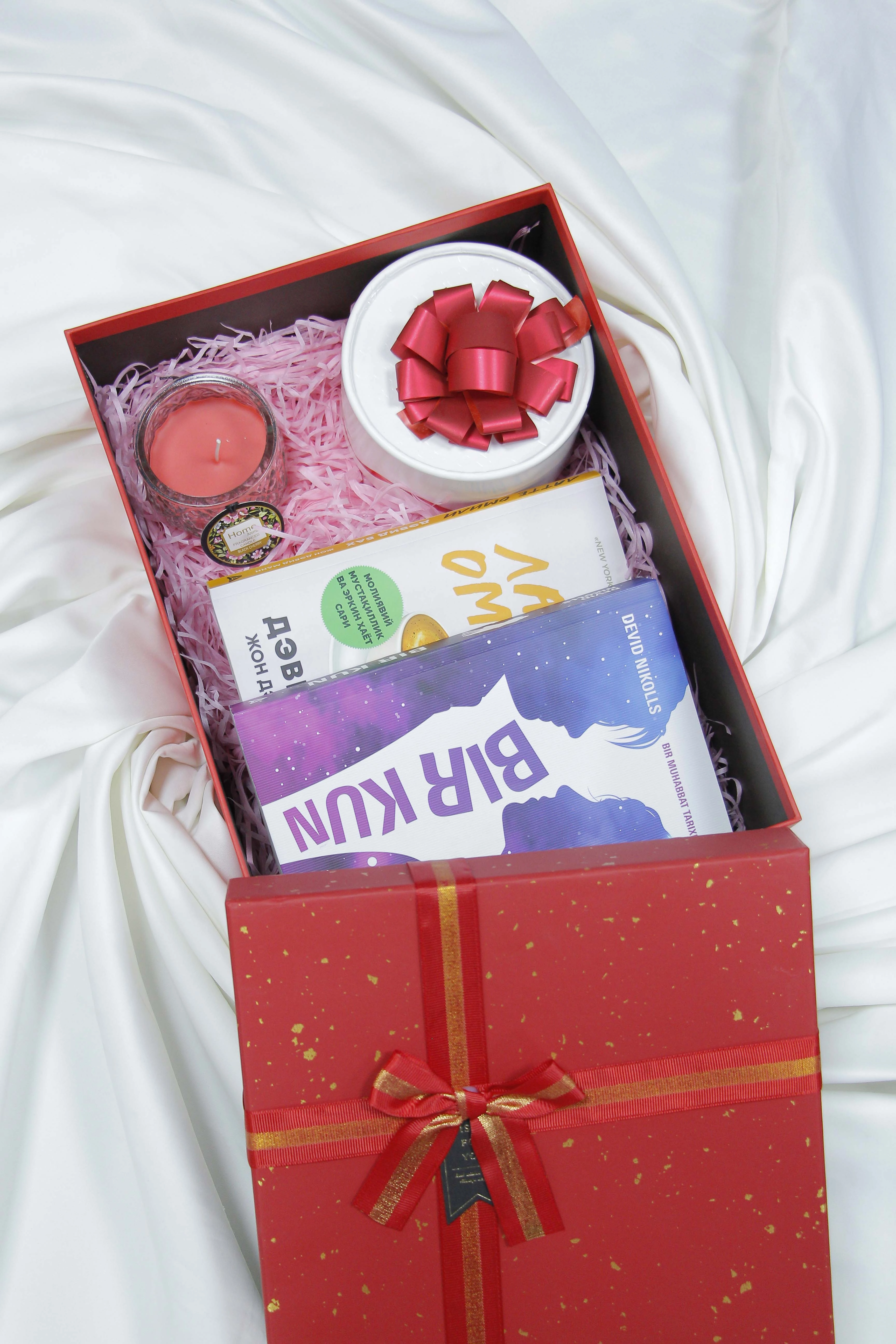 Sovg'a uchun to'plam. Ajoyib narx va yetkazib berish bepul. (319.000, Xushbo'y sham, Sovgʻabop quti) sotib olish