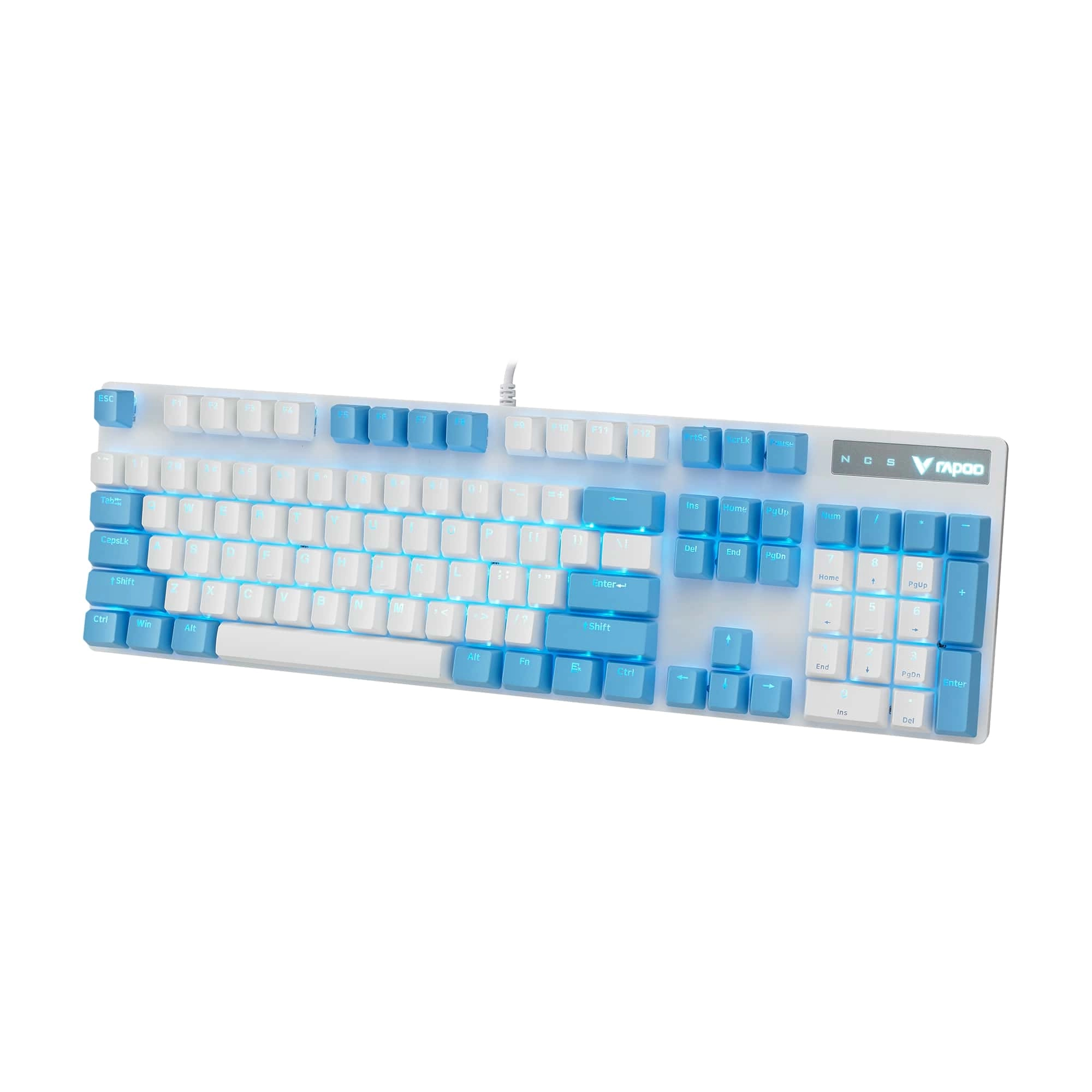 Rapoo V500 PRO White Cerulean klaviatura arzon