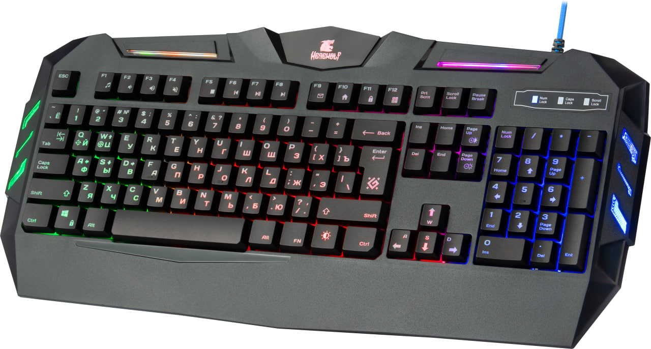 Клавиатура Defender Werewolf GK-120DL RU RGB - фото №3 Клавиатура Defender Werewolf GK-120DL RU RGB недорого