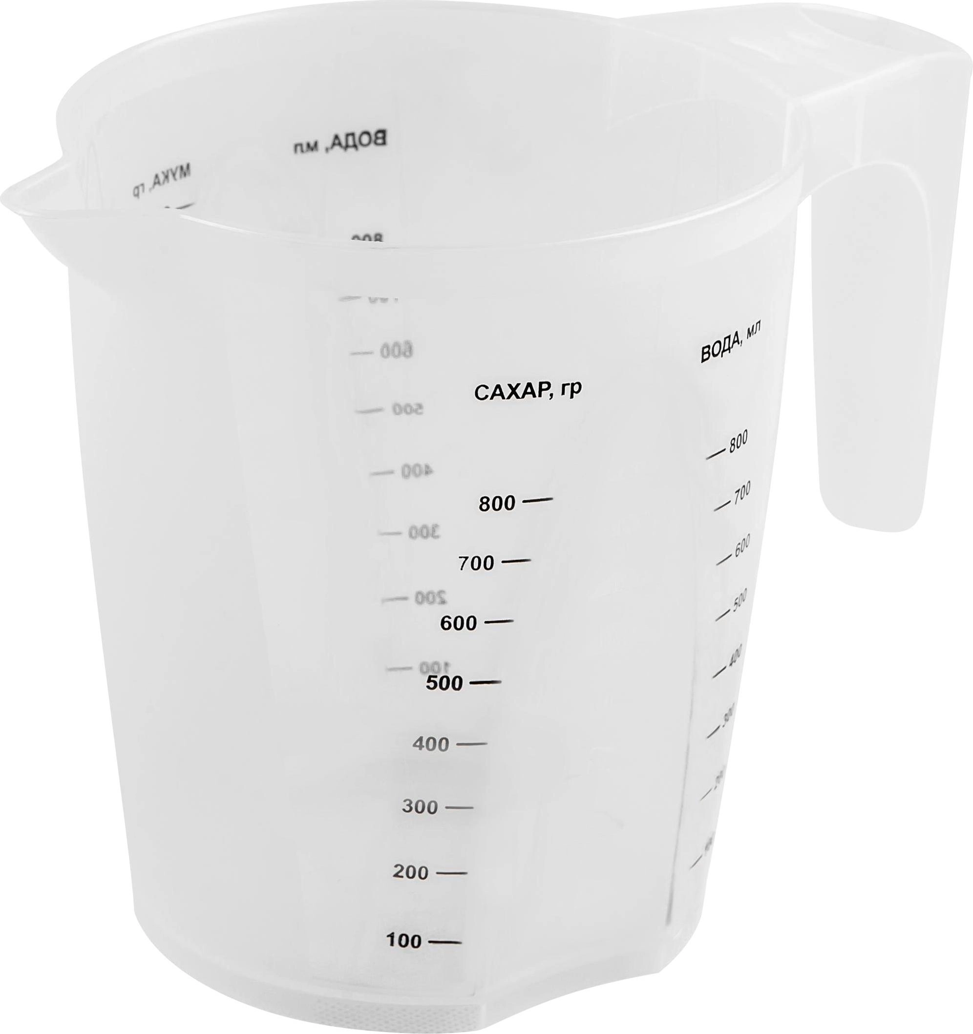 Кувшин мерный Plast Team STOCKHOLM, с ручкой, 1л, 190х120х140 arzon